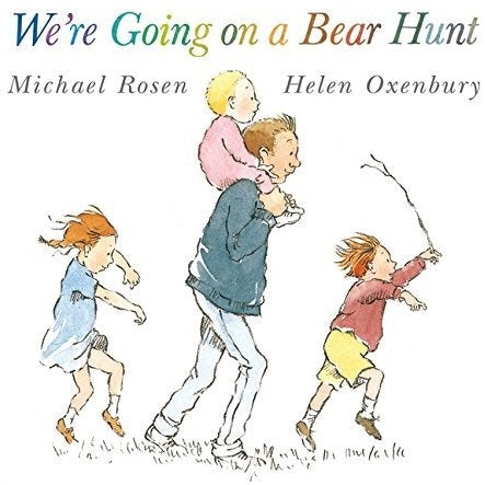 We're Going on a Bear Hunt by Michael Rosen & Helen Oxenbury (Board Book) brandon mantioba baby bump